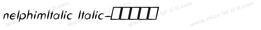 nelphimltalic ltalic字体转换